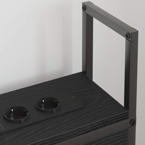Stauraum-Kopfteil Schwarze Eiche 75 cm Holzwerkstoff