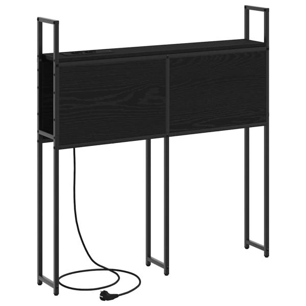Stauraum-Kopfteil Schwarze Eiche 75 cm Holzwerkstoff
