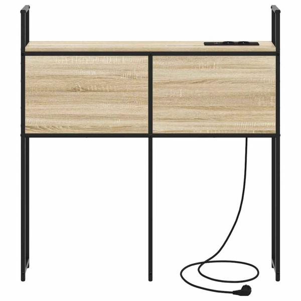 Stauraum-Kopfteil mit Kopfteil mit Speicher Sonoma Eiche 75 cm Holzwerkstoff