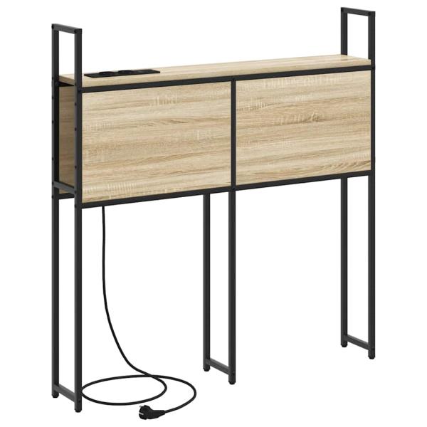 Stauraum-Kopfteil mit Kopfteil mit Speicher Sonoma Eiche 75 cm Holzwerkstoff