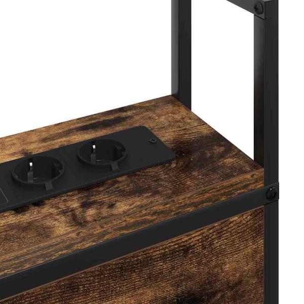 Stauraum-Kopfteil mit Kopfteil mit Speicher Räuchereiche 75 cm Holzwerkstoff