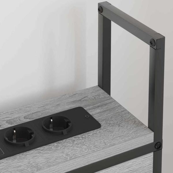 Stauraum-Kopfteil mit Kopfteil mit Speicher Grau Sonoma 75 cm Holzwerkstoff