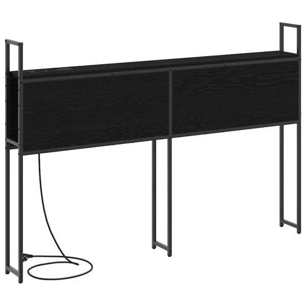 Stauraum-Kopfteil Schwarze Eiche 120 cm Holzwerkstoff