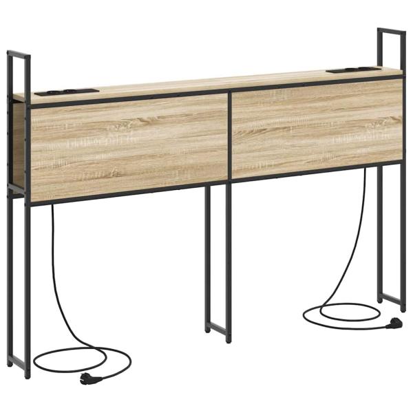 Stauraum-Kopfteil Sonoma Eiche 120 cm Holzwerkstoff