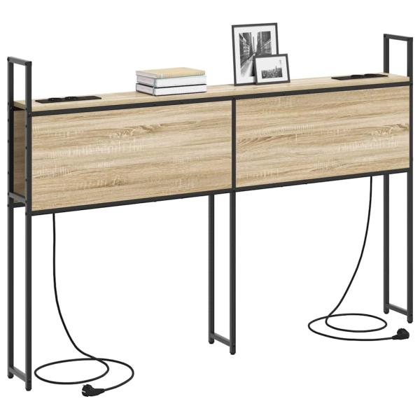 Stauraum-Kopfteil Sonoma Eiche 120 cm Holzwerkstoff