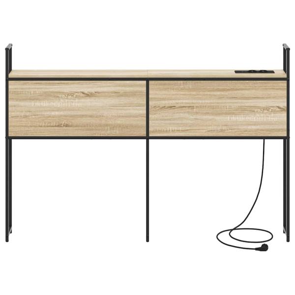Stauraum-Kopfteil Sonoma Eiche 120 cm Holzwerkstoff