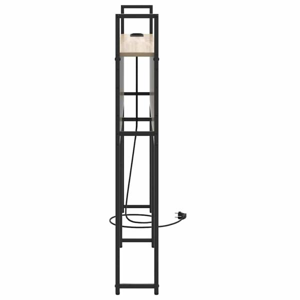 Stauraum-Kopfteil Sonoma Eiche 120 cm Holzwerkstoff