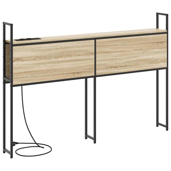 Stauraum-Kopfteil Sonoma Eiche 120 cm Holzwerkstoff