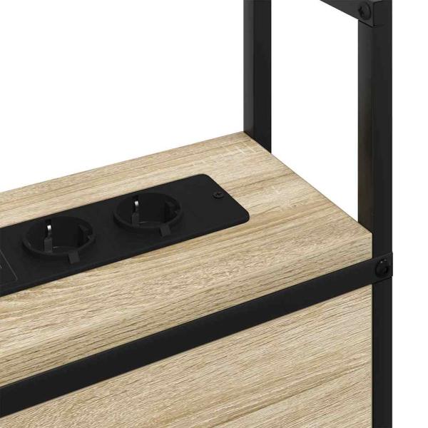 Stauraum-Kopfteil Sonoma Eiche 120 cm Holzwerkstoff