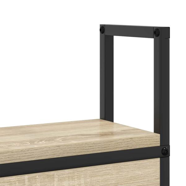 Stauraum-Kopfteil Sonoma Eiche 120 cm Holzwerkstoff