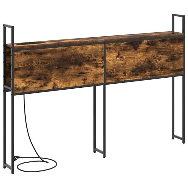 Stauraum-Kopfteil Räuchereiche 120 cm Holzwerkstoff
