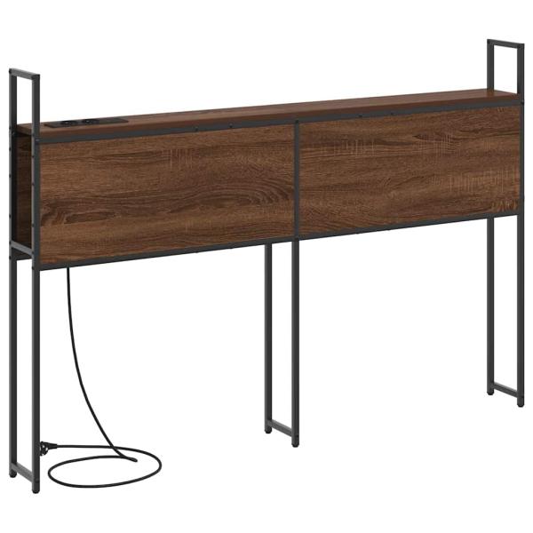 Stauraum-Kopfteil Braune Eiche 120 cm Holzwerkstoff