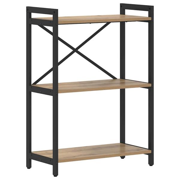 Bücherregal Eiche handwerklich 60 x 30 x 83 cm Holzwerkstoff