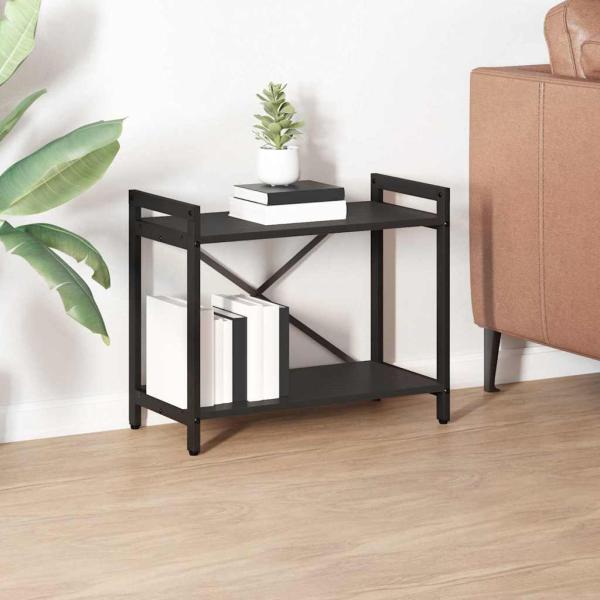 ARDEBO.de - Bücherregal Schwarze Eiche 60 x 30 x 48,5 cm Holzwerkstoff