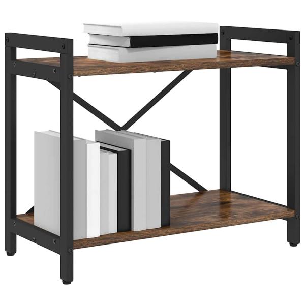 Bücherregal Räuchereiche 60 x 30 x 48,5 cm Holzwerkstoff