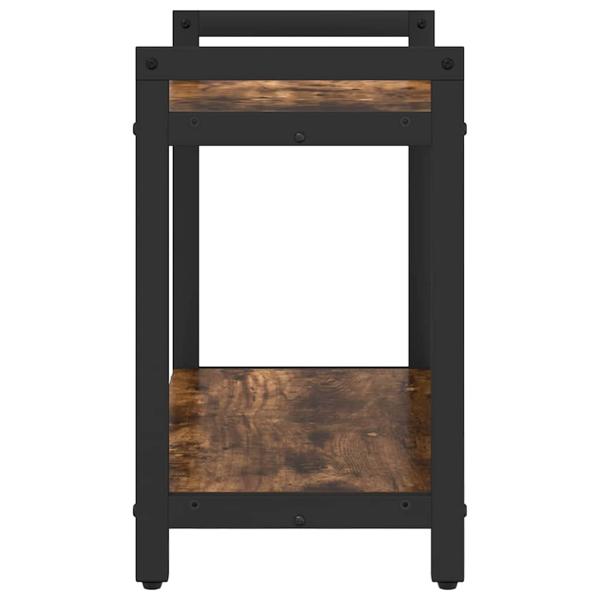 Bücherregal Räuchereiche 60 x 30 x 48,5 cm Holzwerkstoff
