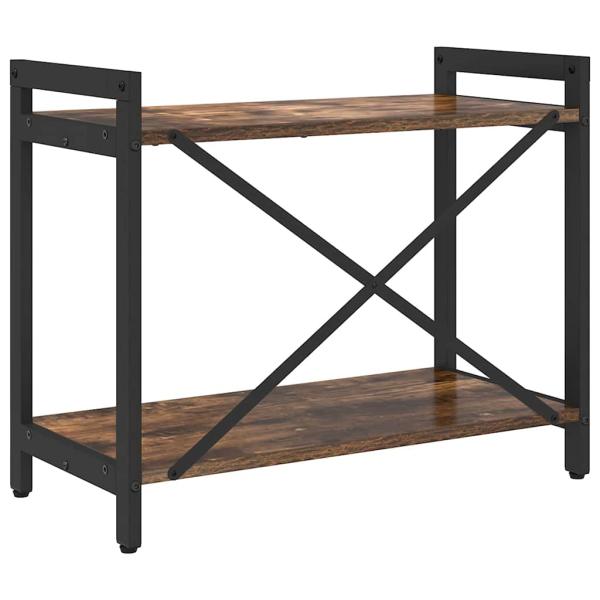 Bücherregal Räuchereiche 60 x 30 x 48,5 cm Holzwerkstoff