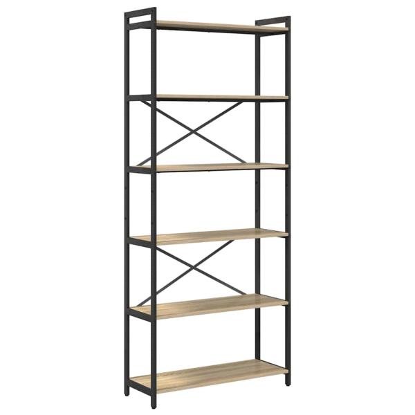 Bücherregal Sonoma Eiche 80 x 30 x 188 cm Holzwerkstoff