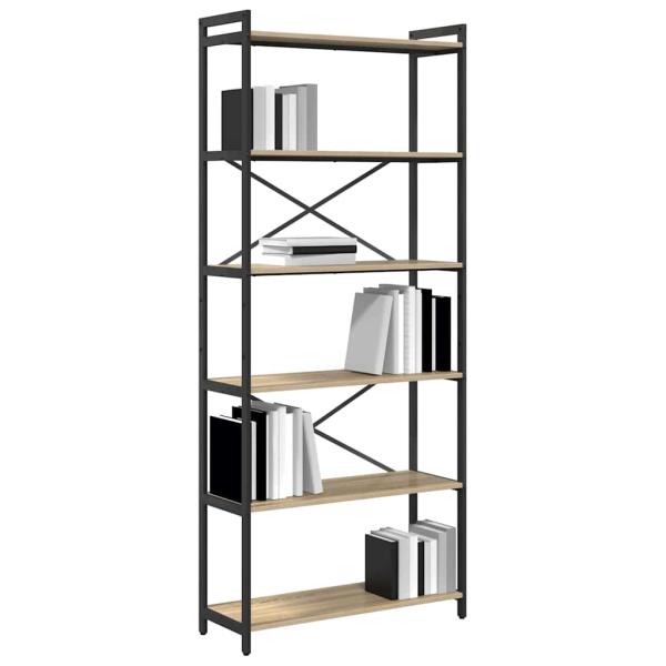 Bücherregal Sonoma Eiche 80 x 30 x 188 cm Holzwerkstoff