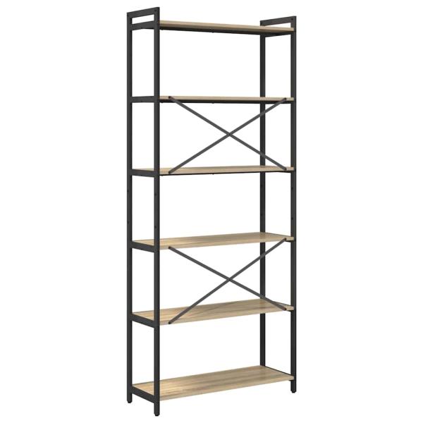 Bücherregal Sonoma Eiche 80 x 30 x 188 cm Holzwerkstoff