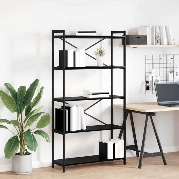 ARDEBO.de - Bücherregal Schwarze Eiche 80 x 30 x 153 cm Holzwerkstoff