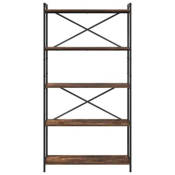 Bücherregal Räuchereiche 80 x 30 x 153 cm Holzwerkstoff