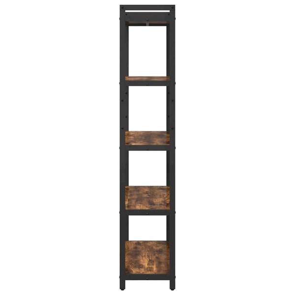 Bücherregal Räuchereiche 80 x 30 x 153 cm Holzwerkstoff