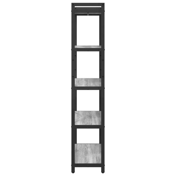 Bücherregal Grau Sonoma 80 x 30 x 153 cm Holzwerkstoff