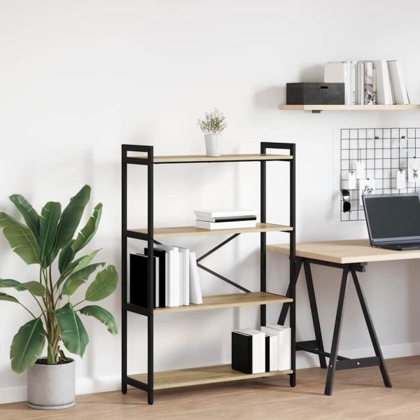 ARDEBO.de - Bücherregal Sonoma Eiche 80 x 30 x 118 cm Spanplatte