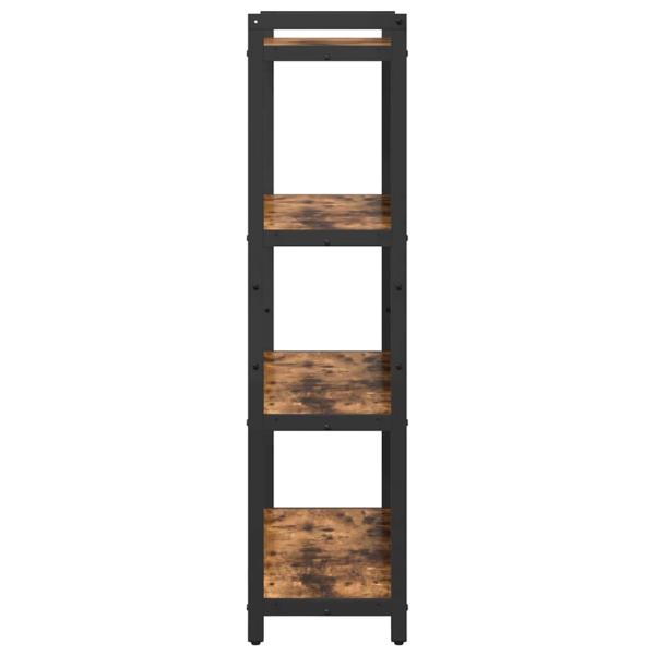 Bücherregal Räuchereiche 80 x 30 x 118 cm Holz