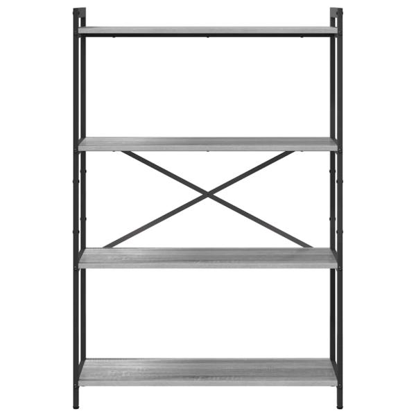 Bücherregal Grau Sonoma 80 x 30 x 118 cm Holzwerkstoff
