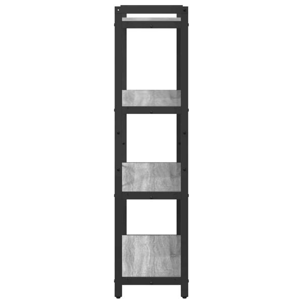 Bücherregal Grau Sonoma 80 x 30 x 118 cm Holzwerkstoff