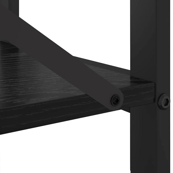 Bücherregal Schwarze Eiche 80 x 30 x 83 cm Holzwerkstoff