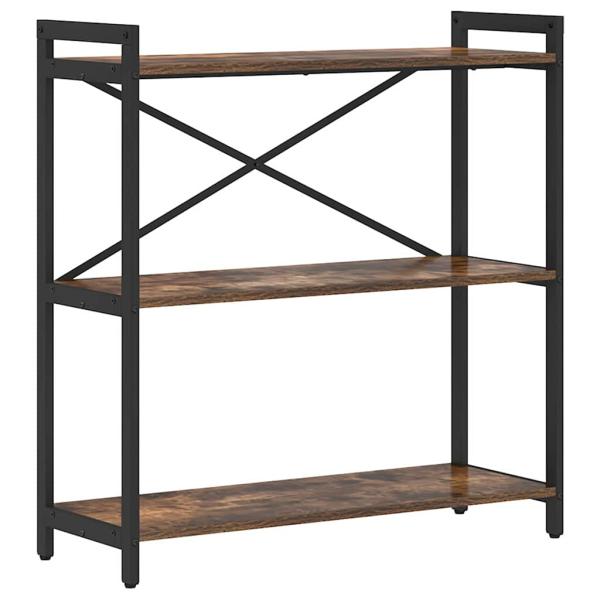 Bücherregal Räuchereiche 80 x 30 x 83 cm Spanplatte