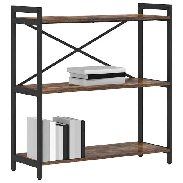 Bücherregal Räuchereiche 80 x 30 x 83 cm Spanplatte