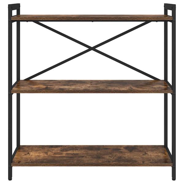 Bücherregal Räuchereiche 80 x 30 x 83 cm Spanplatte