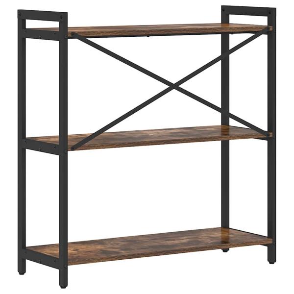 Bücherregal Räuchereiche 80 x 30 x 83 cm Spanplatte