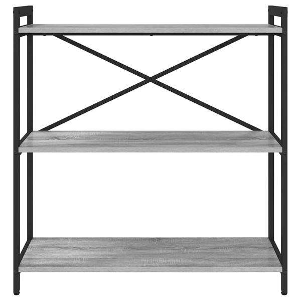 Bücherregal Grau Sonoma 80 x 30 x 83 cm Holzwerkstoff