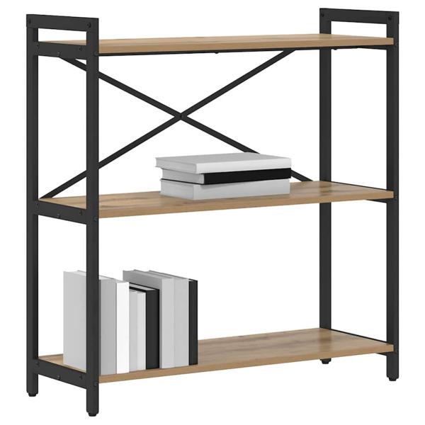 Bücherregal Eiche handwerklich 80 x 30 x 83 cm Holzwerkstoff