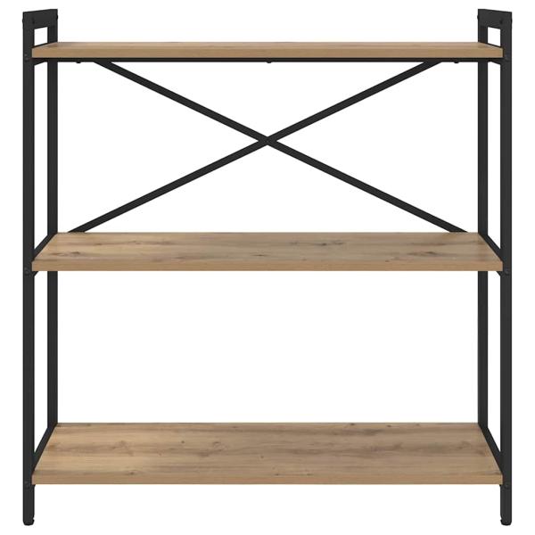 Bücherregal Eiche handwerklich 80 x 30 x 83 cm Holzwerkstoff