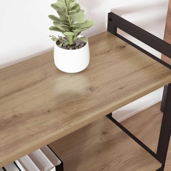 Bücherregal Eiche handwerklich 80 x 30 x 48,5 cm Holzwerkstoff