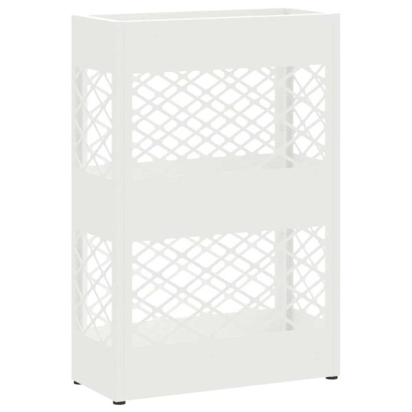 Sonnenschirmhalter Lattice mit Speicher Weiß 28 x 12 x 41 cm Stahl