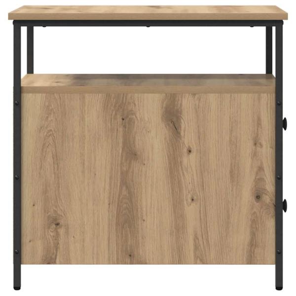 Nachttisch mit Schubladen Eiche handwerklich 30 x 60 x 60 cm