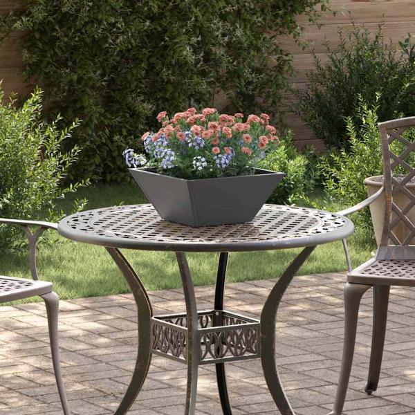 ARDEBO.de - Kunststoff-Pflanzer 5 pcs Schwarz 35 x 35 x 15 cm Stahl