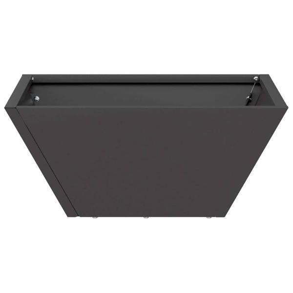 Kunststoff-Pflanzer 5 pcs Schwarz 35 x 35 x 15 cm Stahl