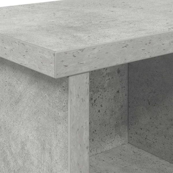 Wandmontierter Kleiderständer Betongrau 50 x 16 x 26 cm