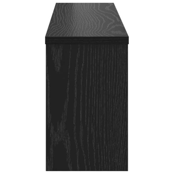 Wandmontierter Kleiderständer Schwarze Eiche 75 x 16 x 26 cm