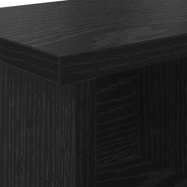 Wandmontierter Kleiderständer Schwarze Eiche 75 x 16 x 26 cm