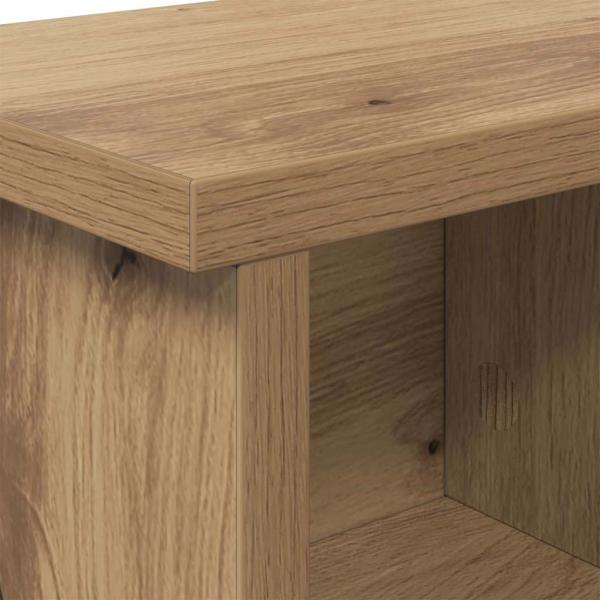 Wandmontierter Kleiderständer mit Regal Wandmontiert mit Speicher Eiche handwerklich