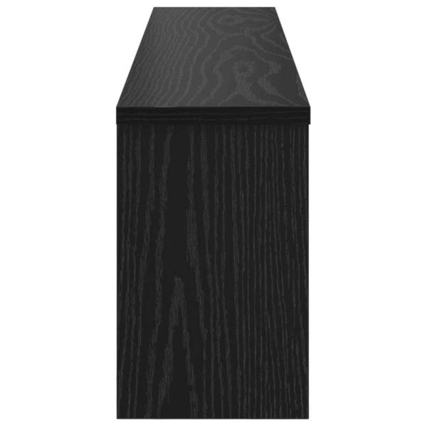 Wandmontierter Kleiderständer Schwarze Eiche 100 x 16 x 26 cm